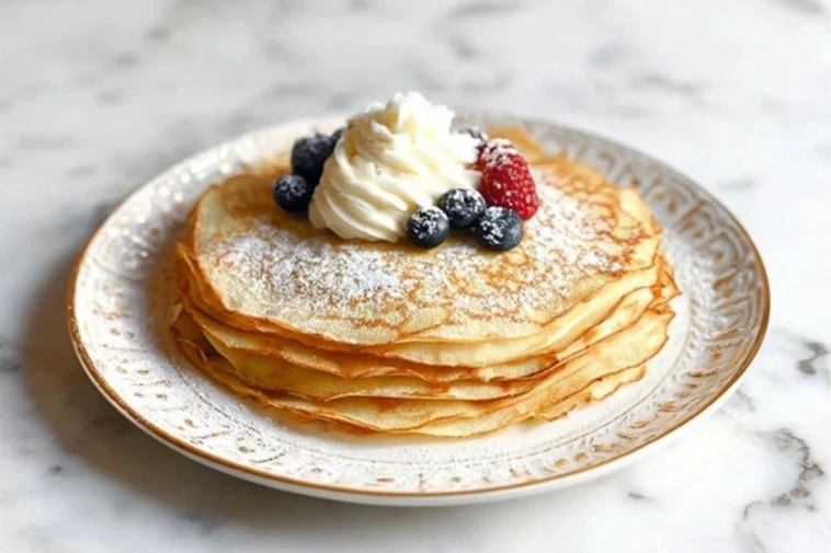 Eggnog Crêpes