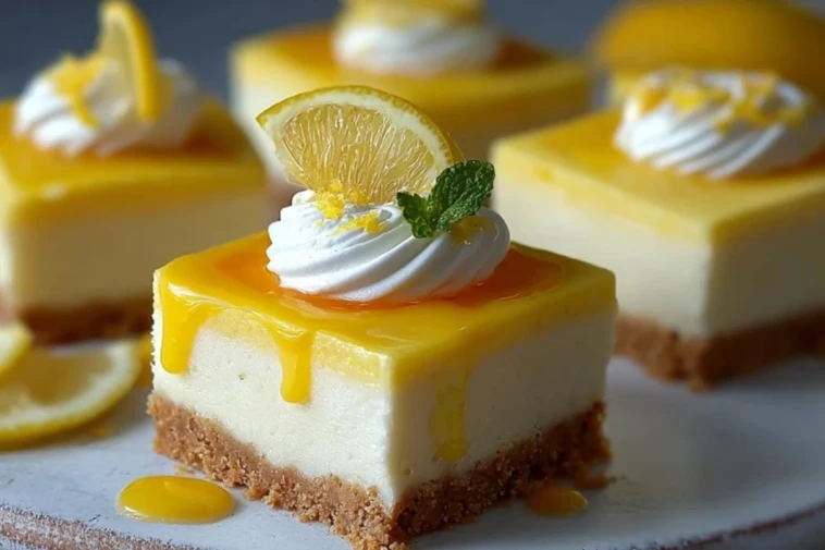 Heavenly Lemon Cheesecake Bars