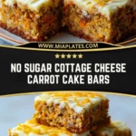 No Sugar Cottage Cheese Carrot Cake Bars (2)