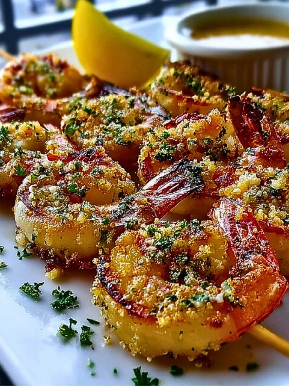 Garlic Parmesan Shrimp Skewers (1)