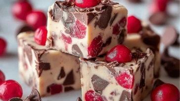 Irresistible Cherry Garcia Fudge