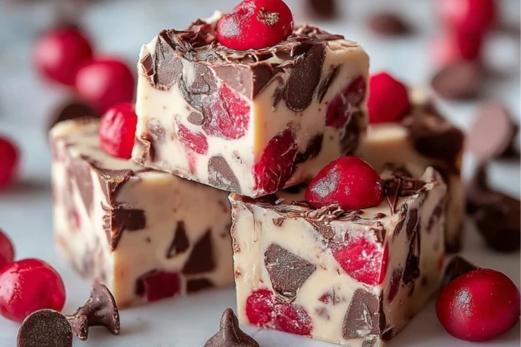 Irresistible Cherry Garcia Fudge