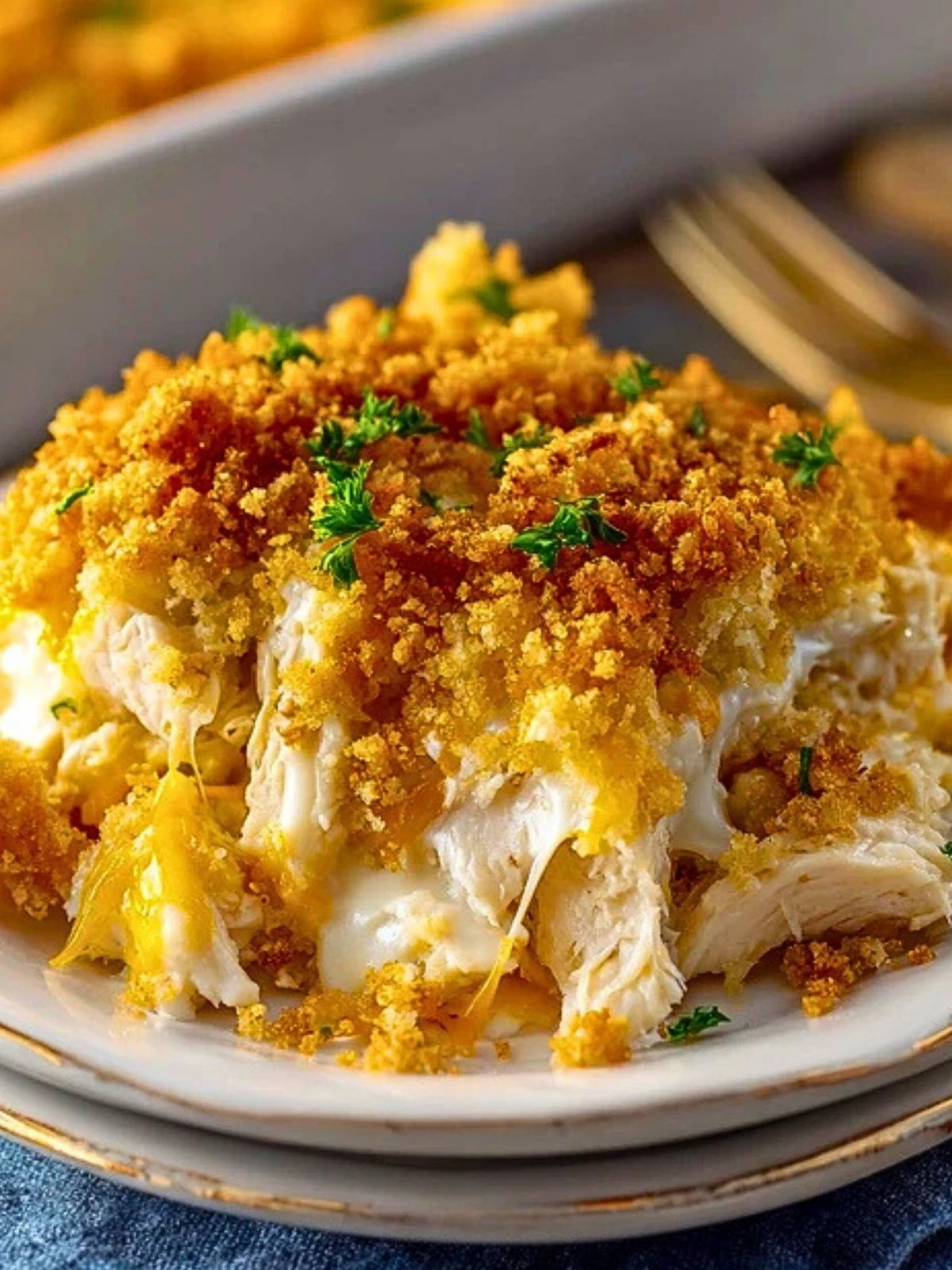 Ritz Cracker Chicken Casserole (1)