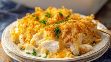 Ritz Cracker Chicken Casserole