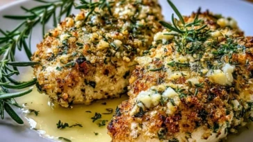 Easy Herb-Crusted Boursin Chicken
