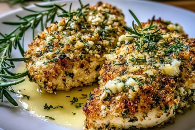 Easy Herb-Crusted Boursin Chicken