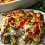 Philly Cheesesteak Casserole