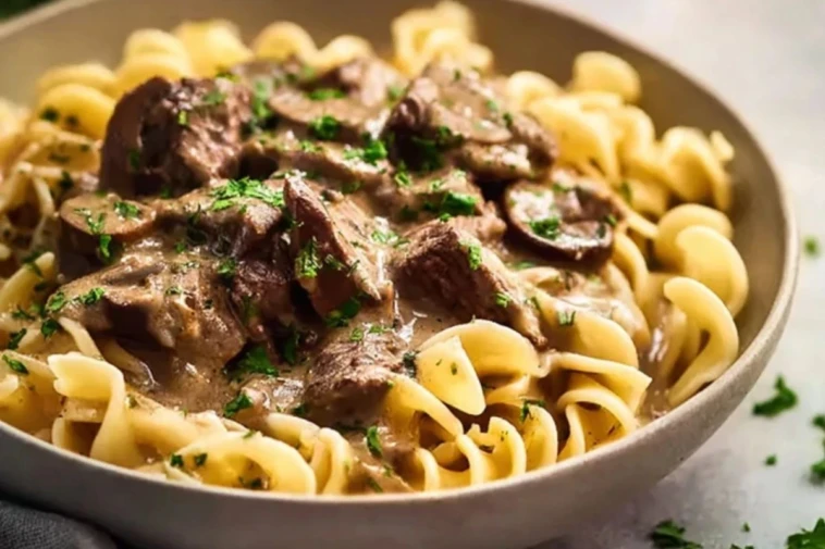 Quick Instant Pot Beef Stroganoff