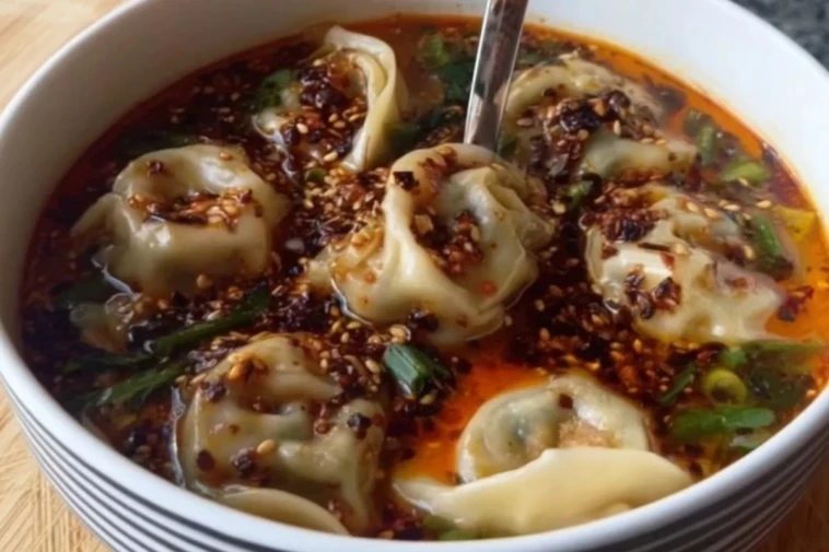 Spicy Dumpling Soup