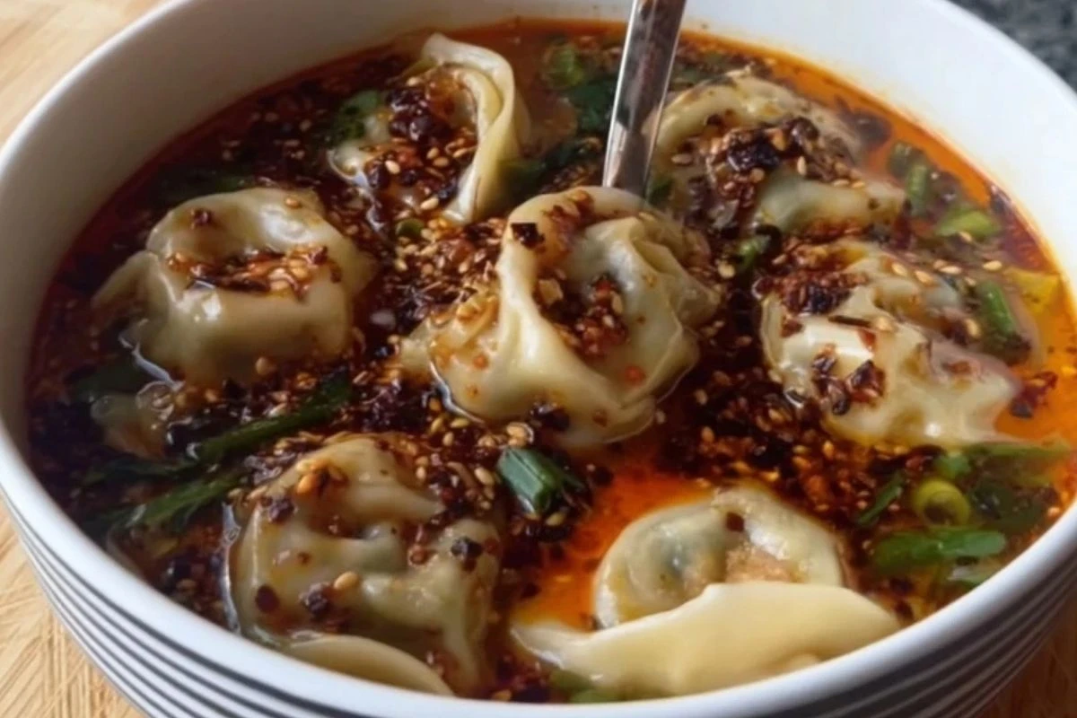 Spicy Dumpling Soup