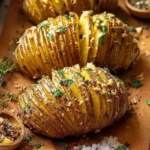 Best Garlic Butter Hasselback Potatoes