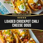 Loaded Crockpot Chili Cheese Dogs (2)