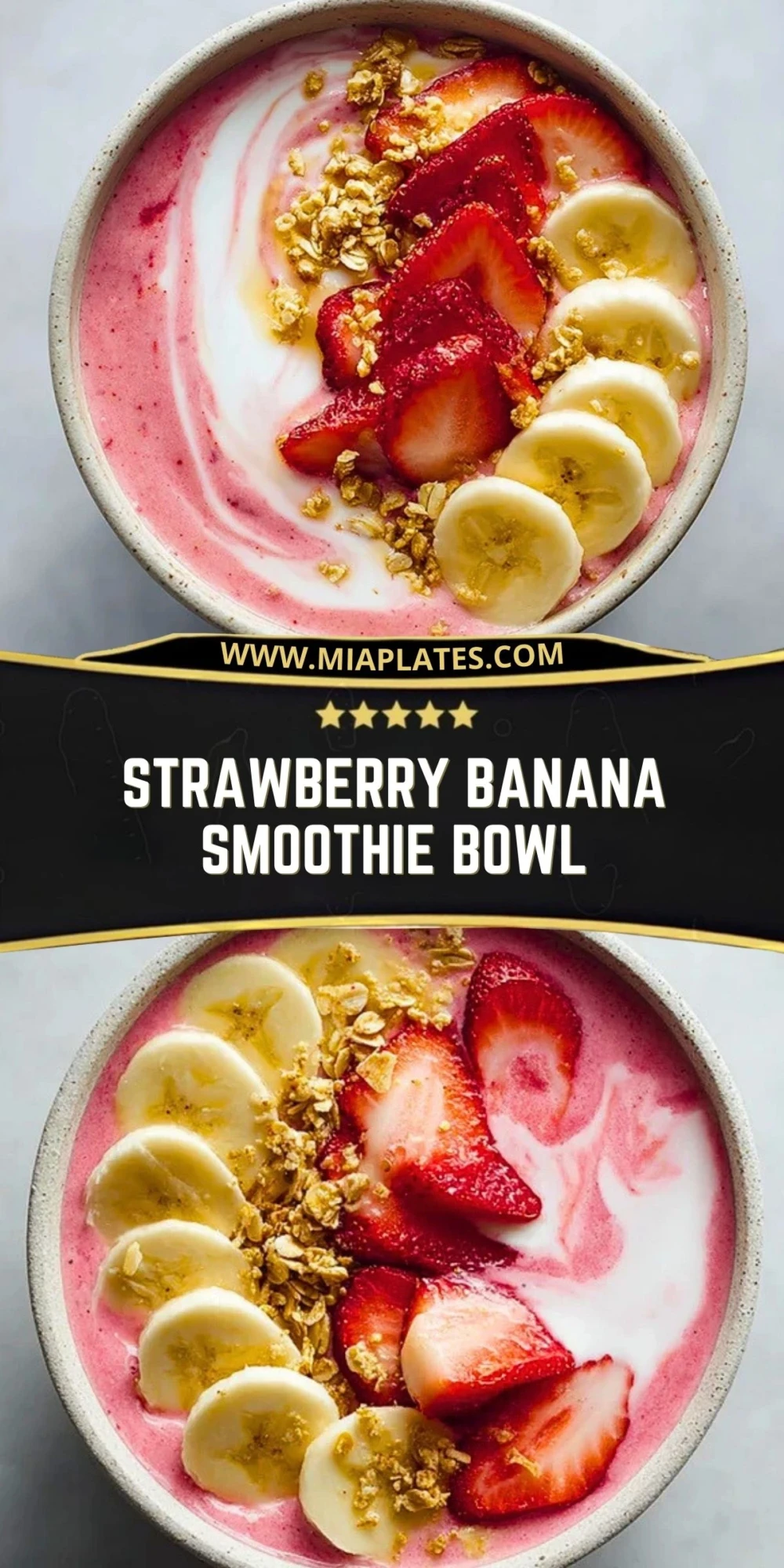 Strawberry Banana Smoothie Bowl (2)