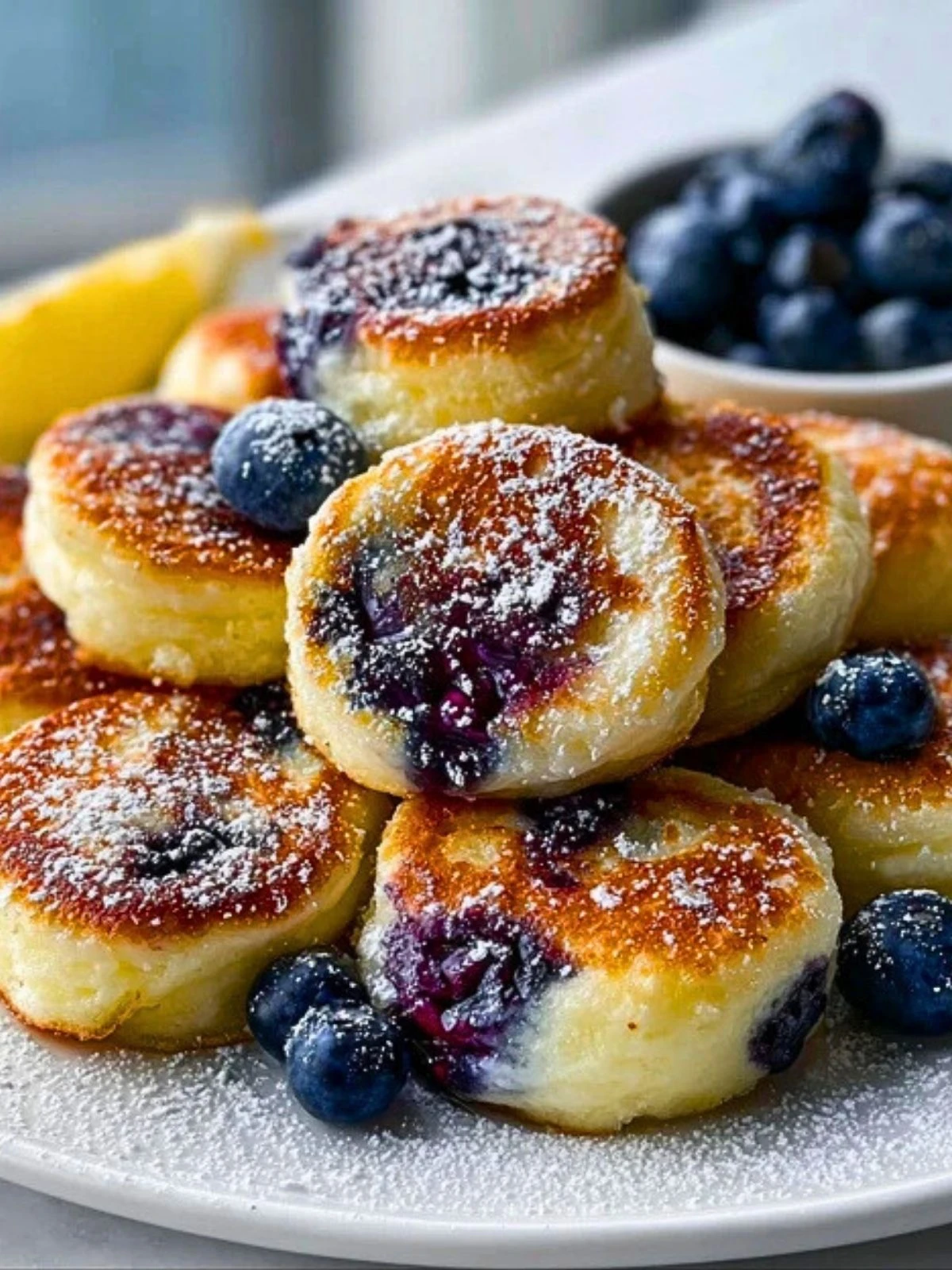 Blueberry Lemon Cottage Cheese Pancake Bites (2)