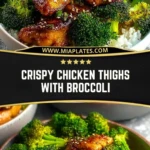Crispy Chicken Thighs With Broccoli (2)