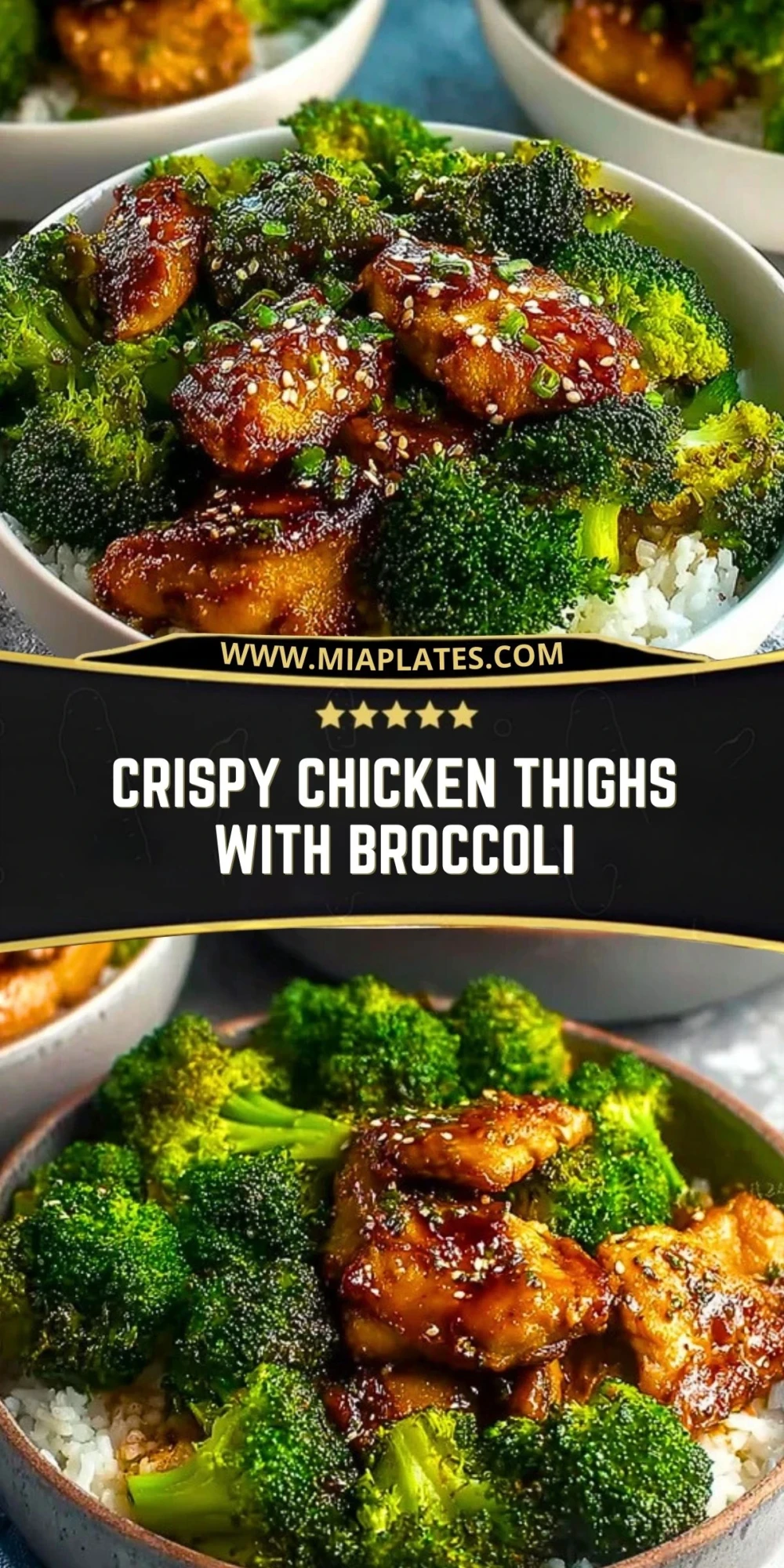 Crispy Chicken Thighs With Broccoli (2)