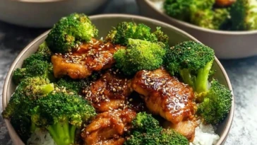 Crispy Chicken Thighs With Broccoli