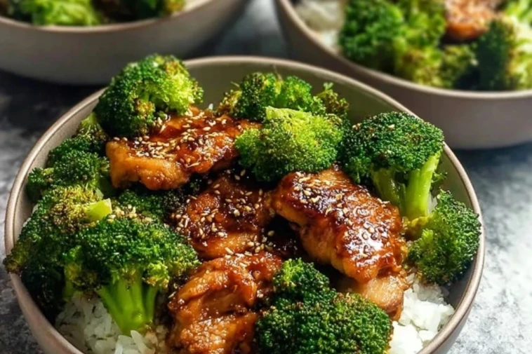 Crispy Chicken Thighs With Broccoli