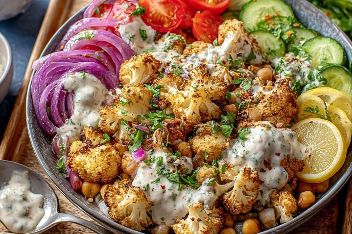 Cauliflower Shawarma Bowl (Easy Sheet Pan Dinner)