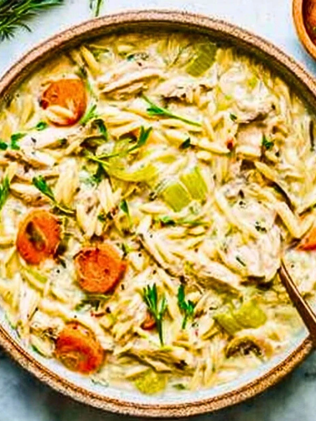 Creamy Chicken and Orzo Soup (1)