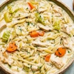 Creamy Chicken and Orzo Soup
