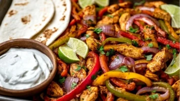Sheet Pan Chicken Fajitas