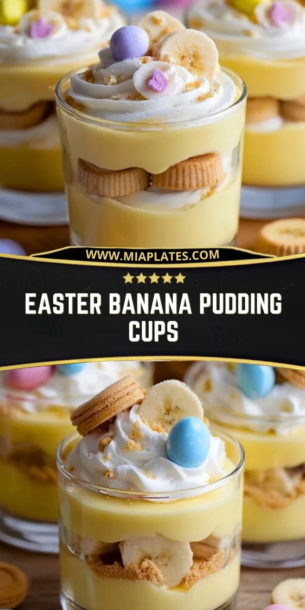 Easter Banana Pudding Cups (2)