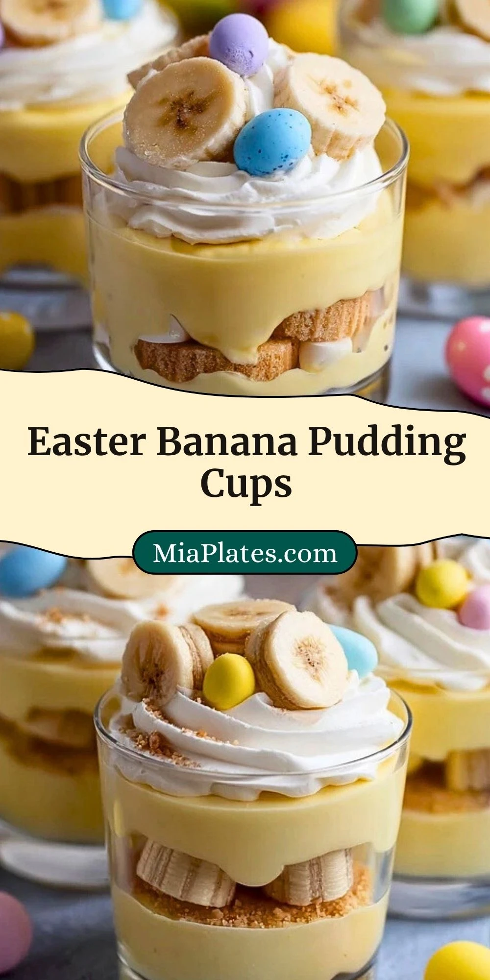 Easter Banana Pudding Cups (3)