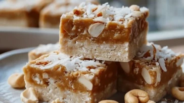 Healthy Coconut Vanilla Protein Bars