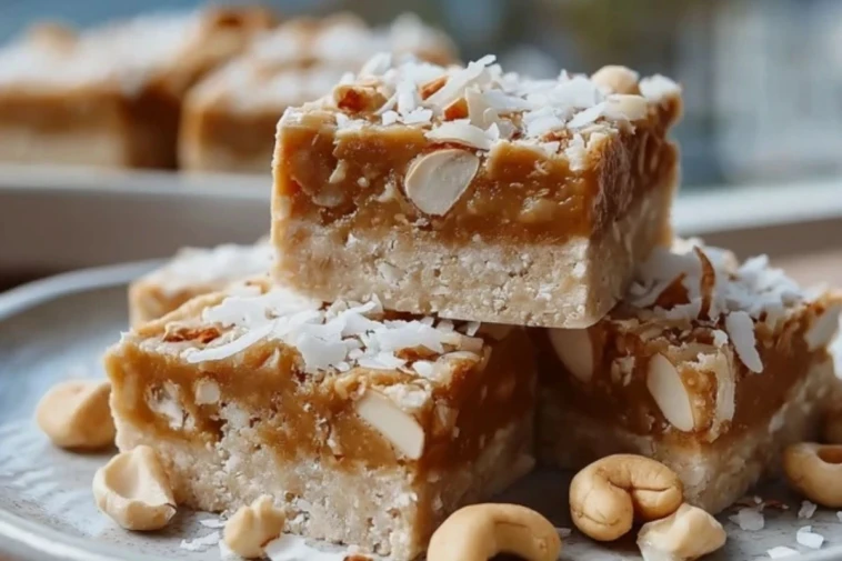 Healthy Coconut Vanilla Protein Bars
