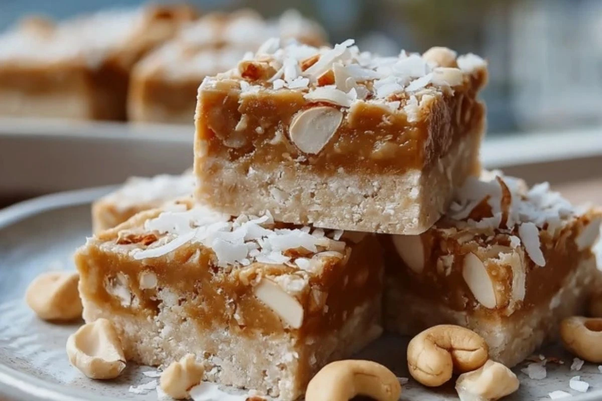 Healthy Coconut Vanilla Protein Bars
