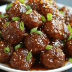 Crockpot Honey Garlic Meatballs