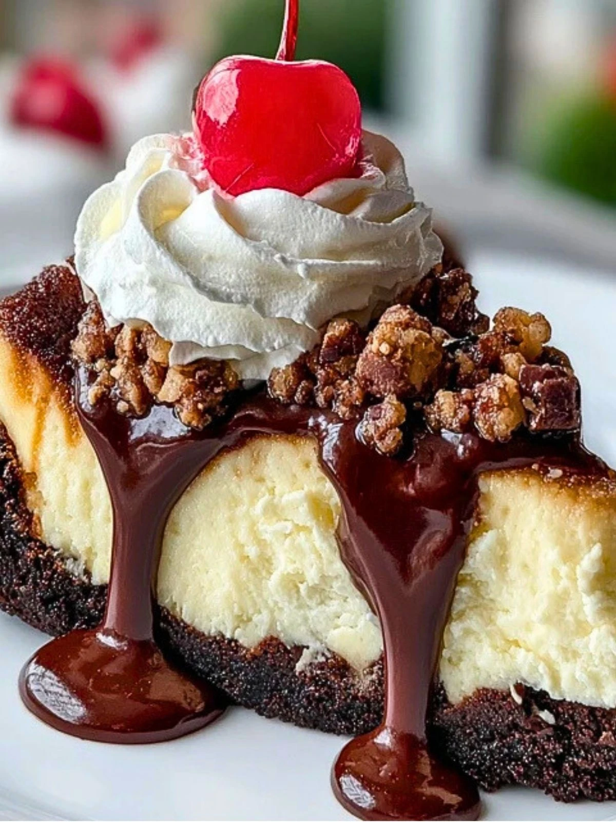 Heavenly Hot Fudge Sundae Brownie Cheesecake (1)