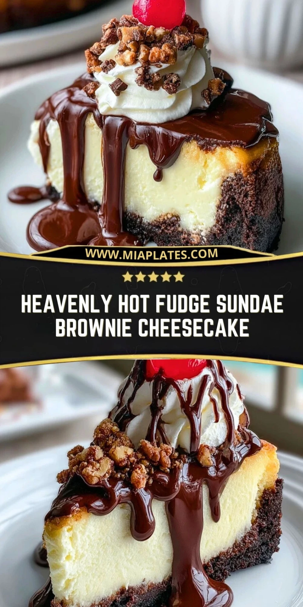 Heavenly Hot Fudge Sundae Brownie Cheesecake (3)