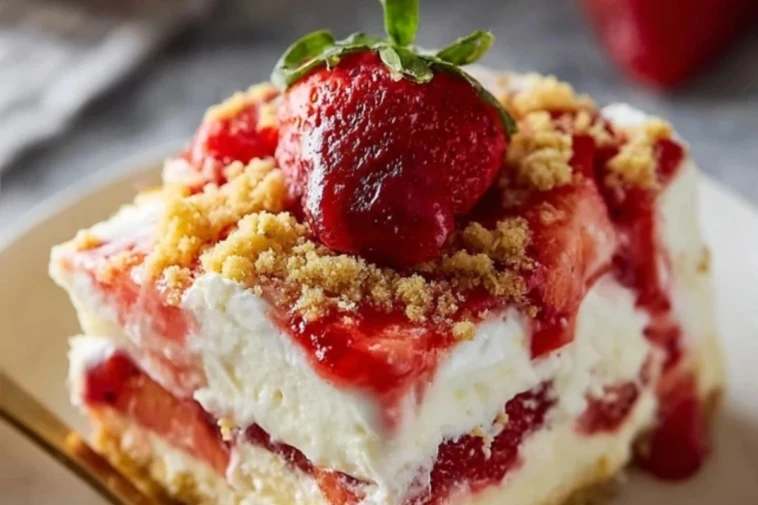 No-Bake Strawberry Shortcake Dessert