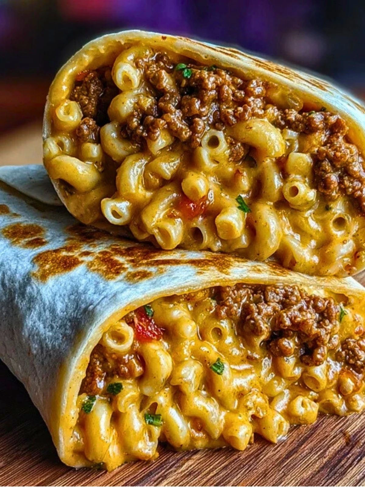 Sloppy Joe Mac & Cheese Wrap (1)