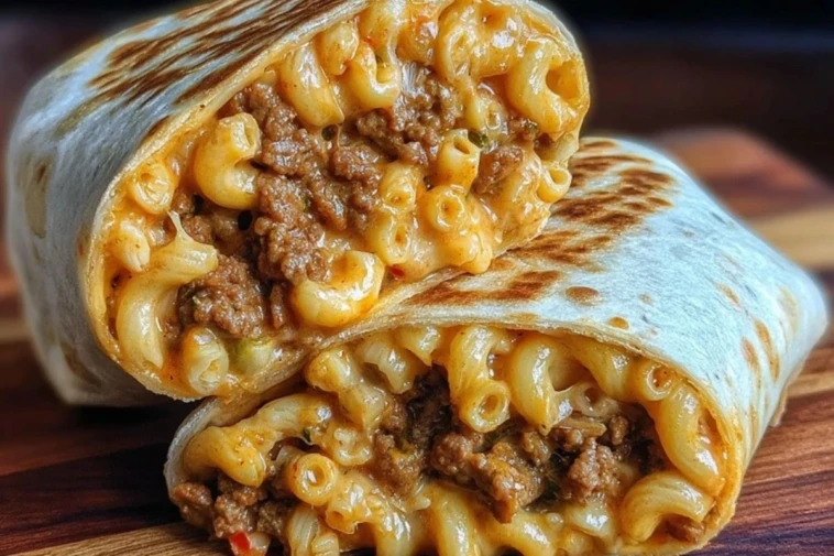 Sloppy Joe Mac & Cheese Wrap