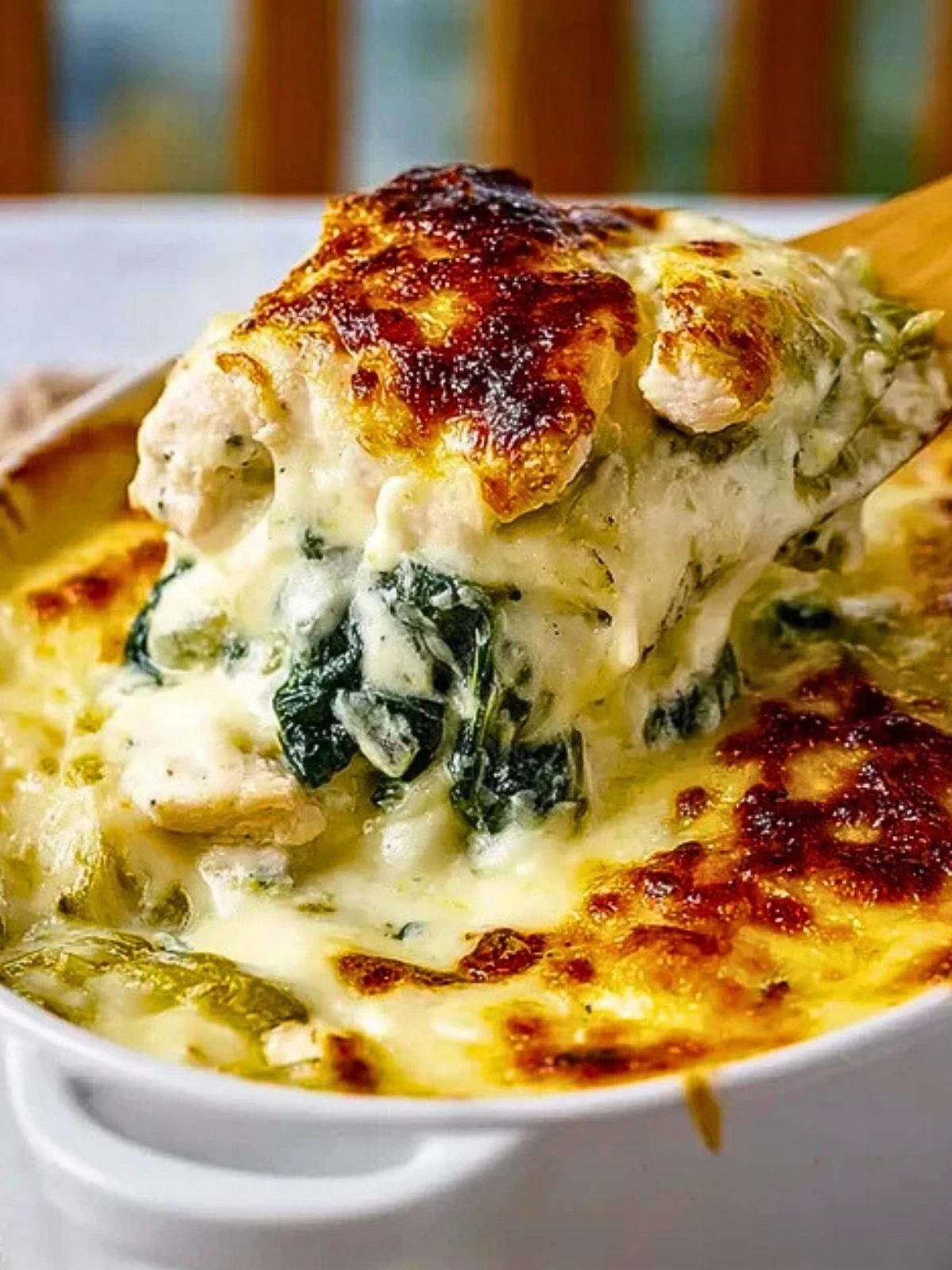 Classic Creamy Chicken And Spinach Casserole (1)