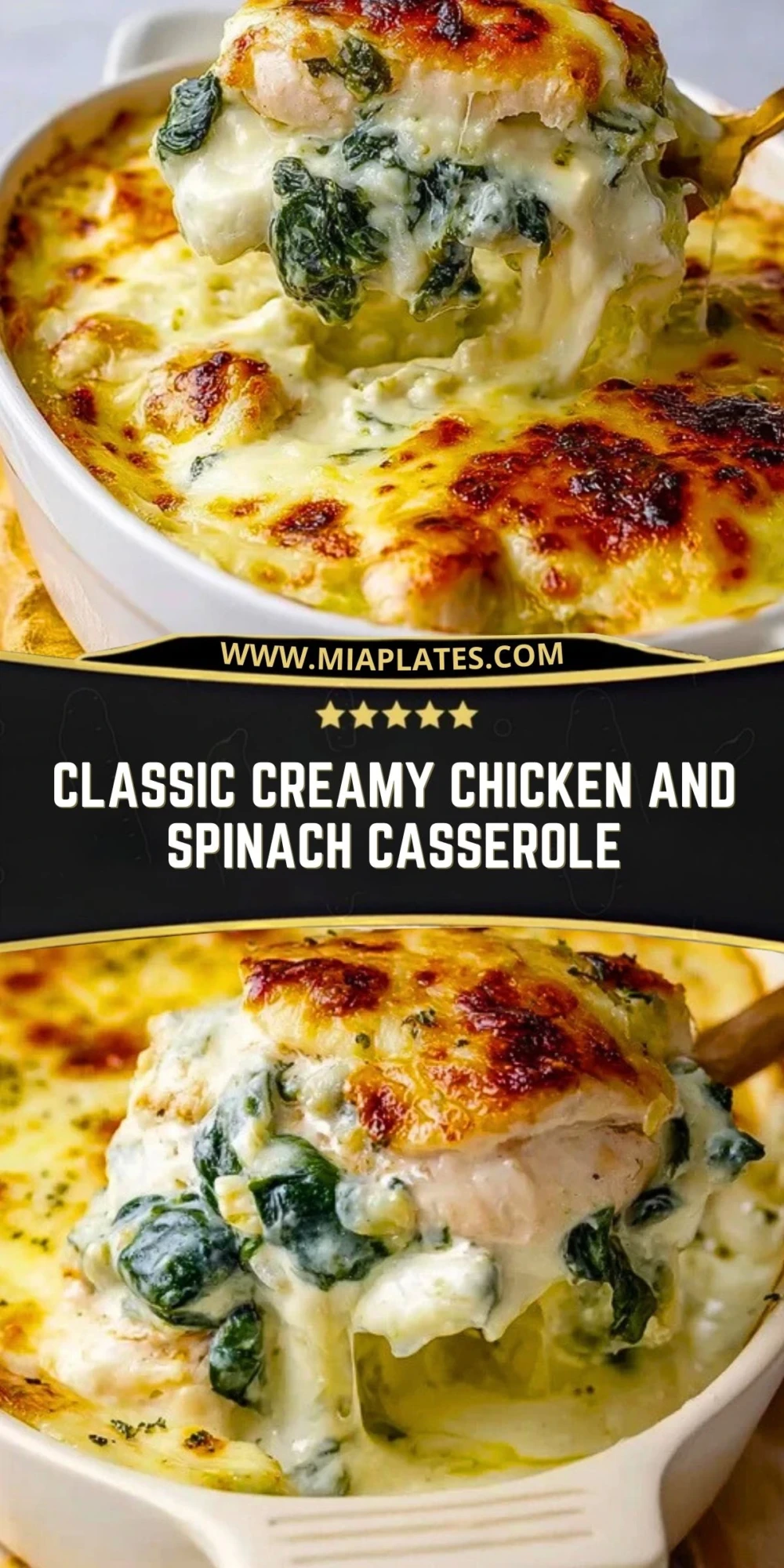 Classic Creamy Chicken And Spinach Casserole (2)