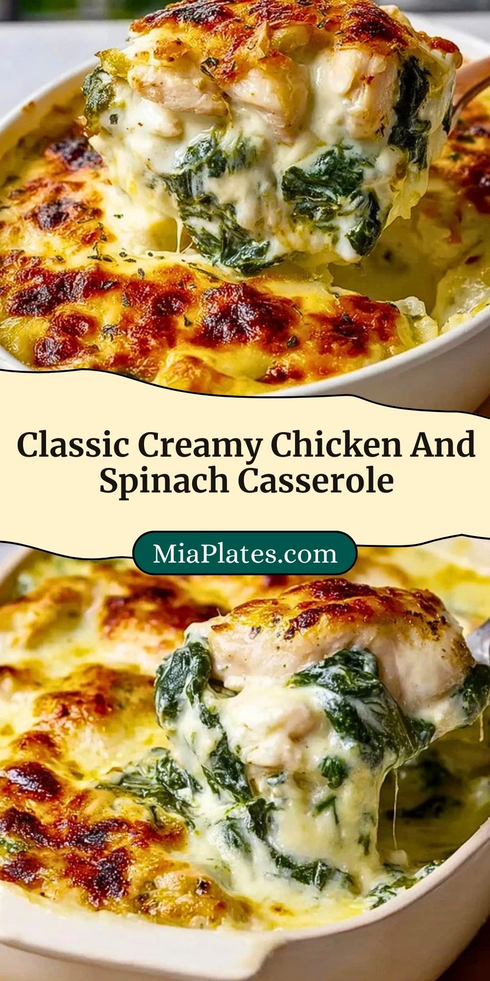 Classic Creamy Chicken And Spinach Casserole (3)