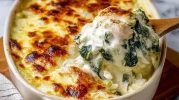 Classic Creamy Chicken And Spinach Casserole