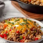 Delicious Ground Beef And Rice Skillet