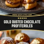 Gold Dusted Chocolate Profiteroles (2)