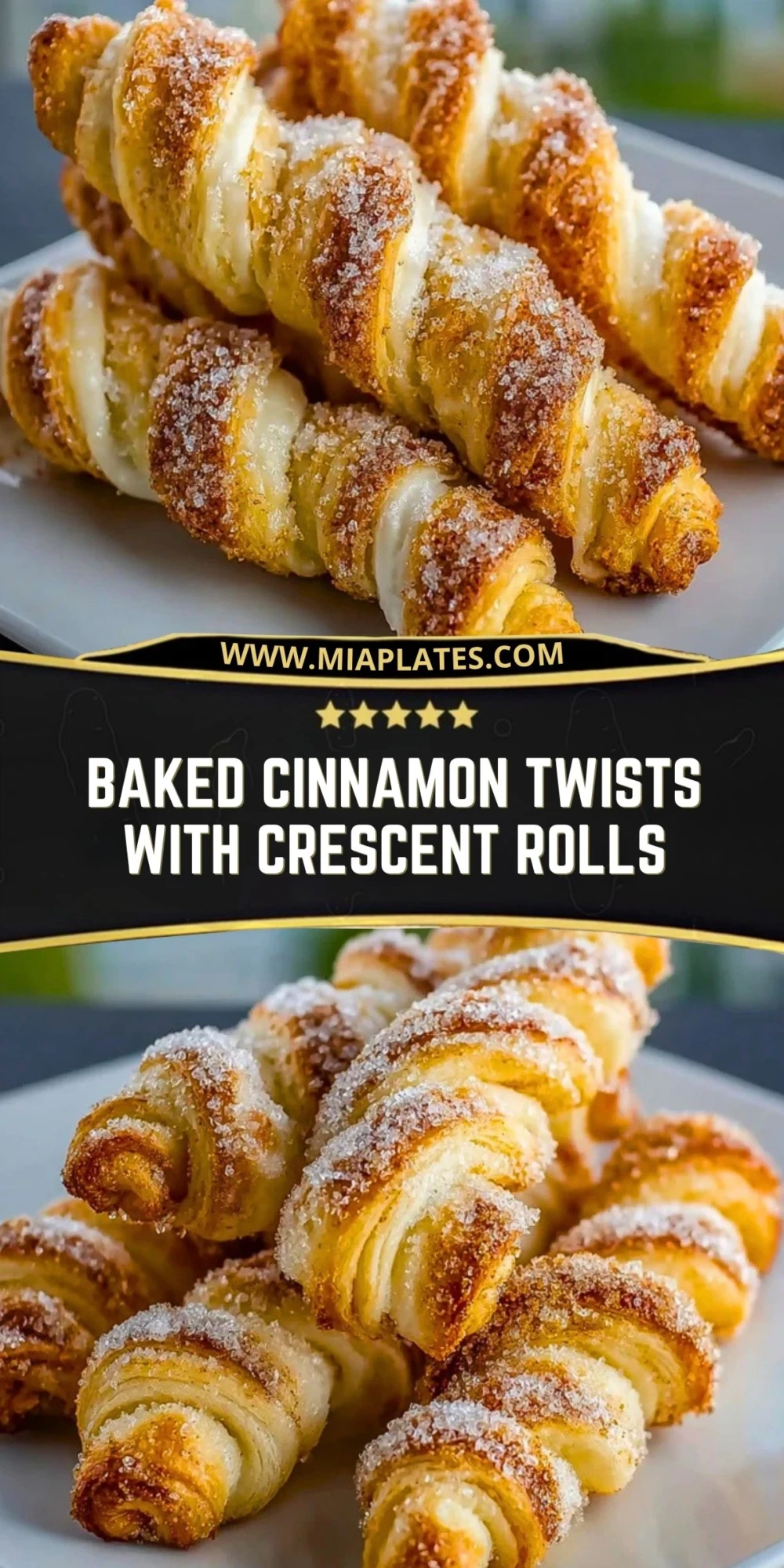 Baked Cinnamon Twists with Crescent Rolls (2)
