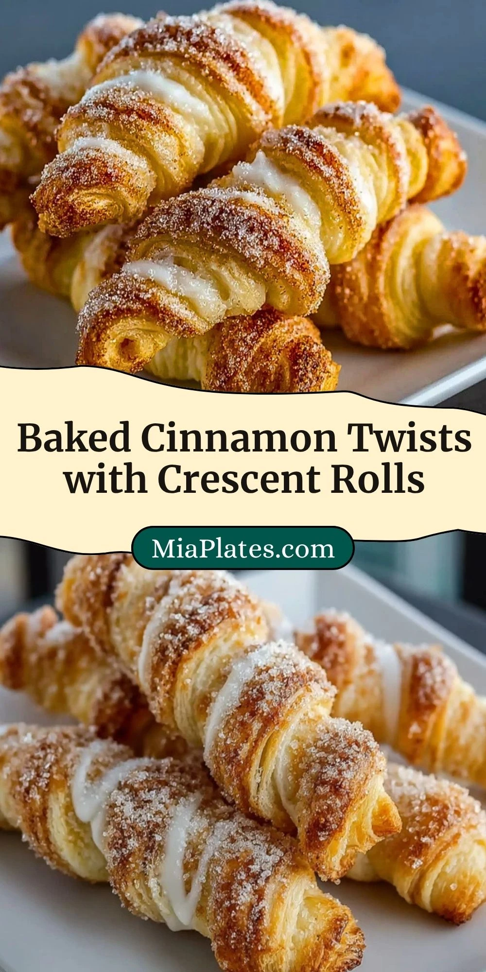 Baked Cinnamon Twists with Crescent Rolls (3)