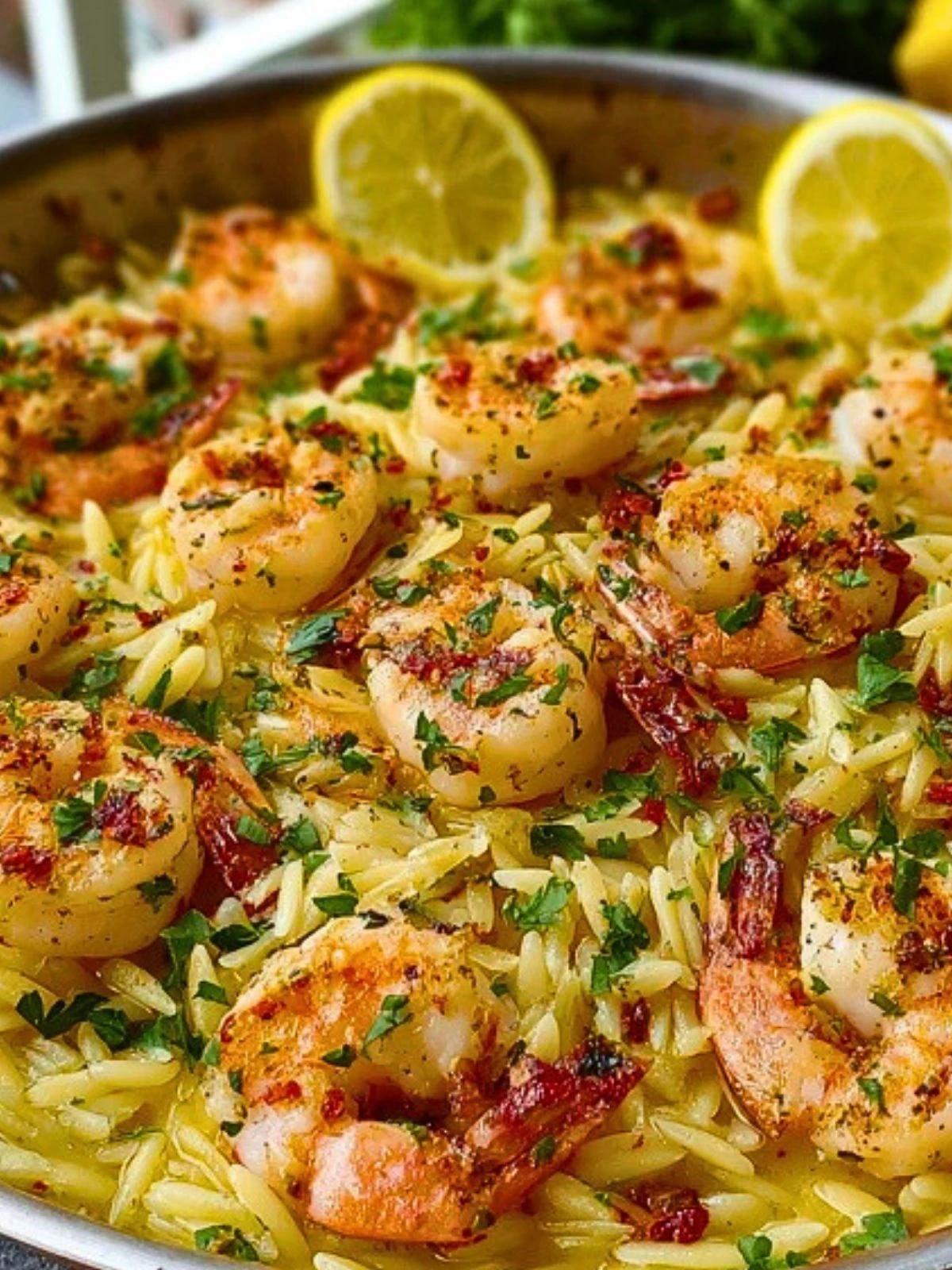 Lemon Garlic Shrimp Orzo (1)