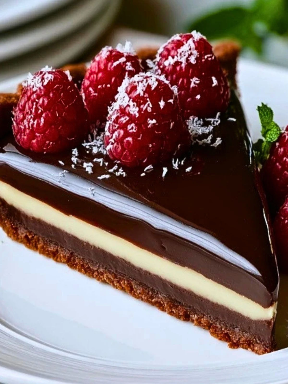 Elegant Chocolate Raspberry Tart with Ganache (1)