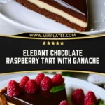 Elegant Chocolate Raspberry Tart with Ganache (2)