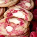 Raspberry White Chocolate Cheesecake Cookies