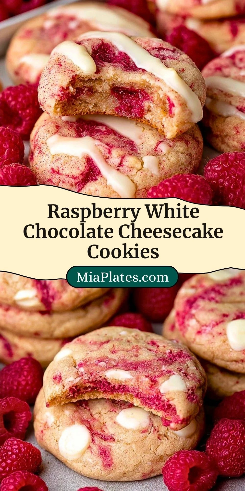 Raspberry White Chocolate Cheesecake Cookies (2)